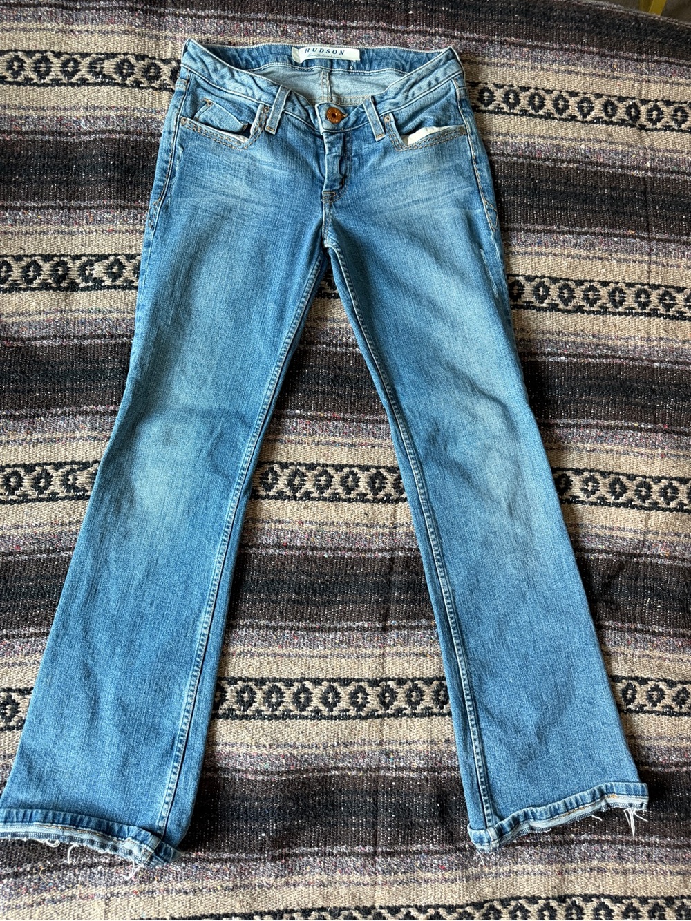 Vintage Y2K low rise Hudson Jeans Light Blue Flared Women's Denim